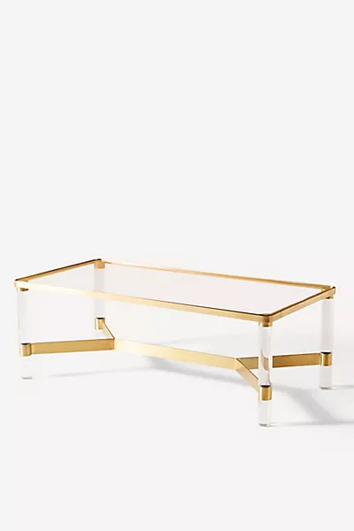 Oscarine Lucite Coffee Table, Rectangle | Anthropologie (US)