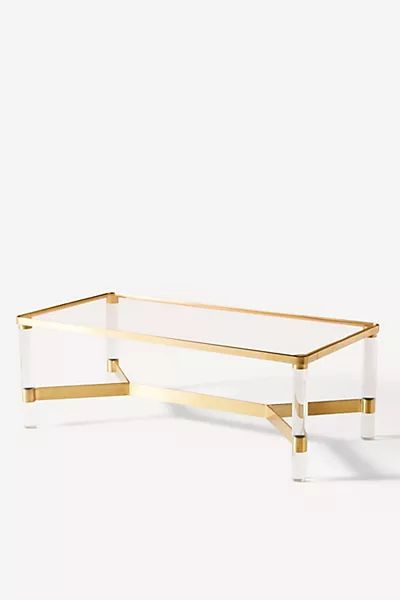 Oscarine Lucite Coffee Table, Rectangle | Anthropologie (US)