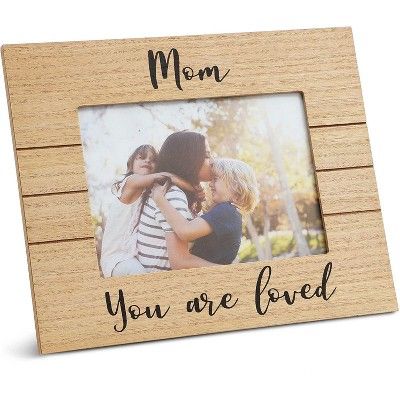 Juvale "Mom You are Loved" Wood Tabletop Picture Photo Frame for 5x7 Photo Mother's Day Gift, Bro... | Target