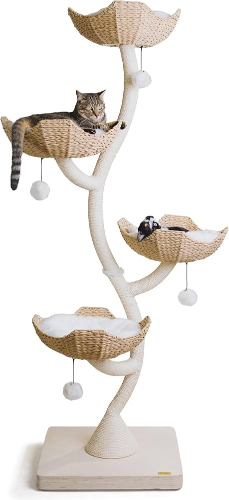 MAU 73" Tall Modern Cat Tree Scratching Tower for Large Cats, Scratching Post Condo, Cat Tower fo... | Amazon (US)