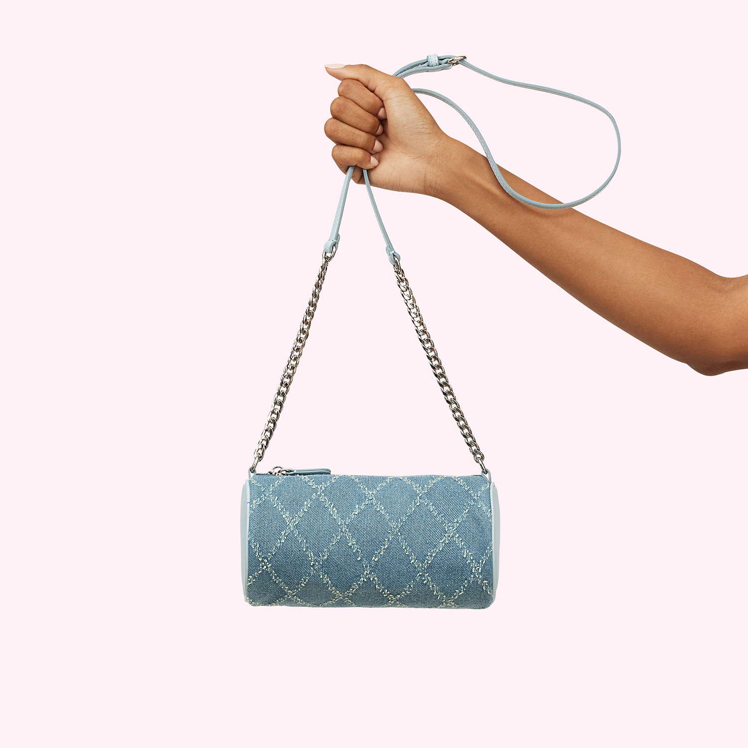 Denim Cylinder Pouchette | Stoney Clover Lane | Stoney Clover Lane