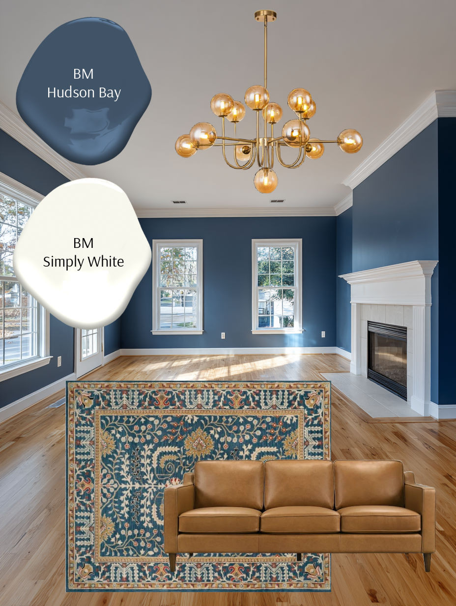 Honey oak flooring living room color palette, @wayfair Way Day 

 #LTKHome #LTKSaleAlert