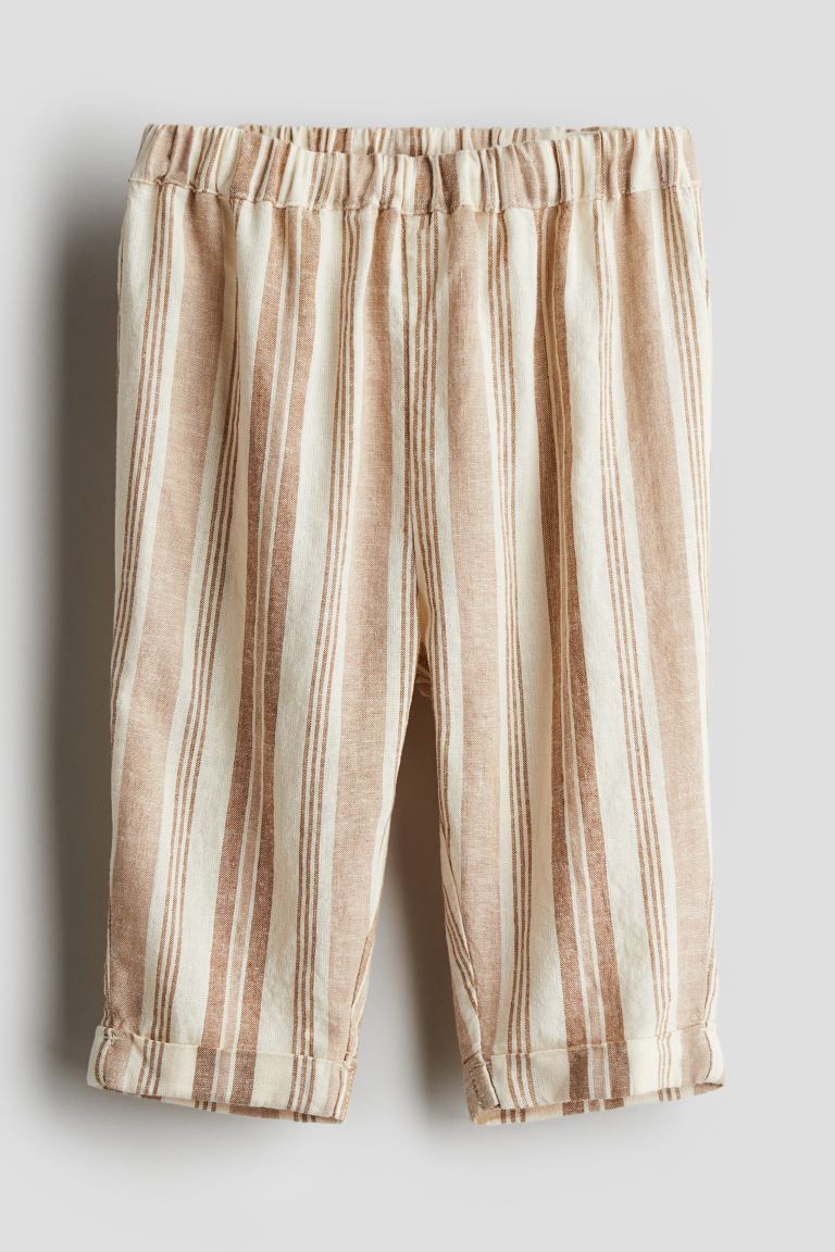 Linen Pants - Light beige - Kids | H&M US | H&M (US + CA)