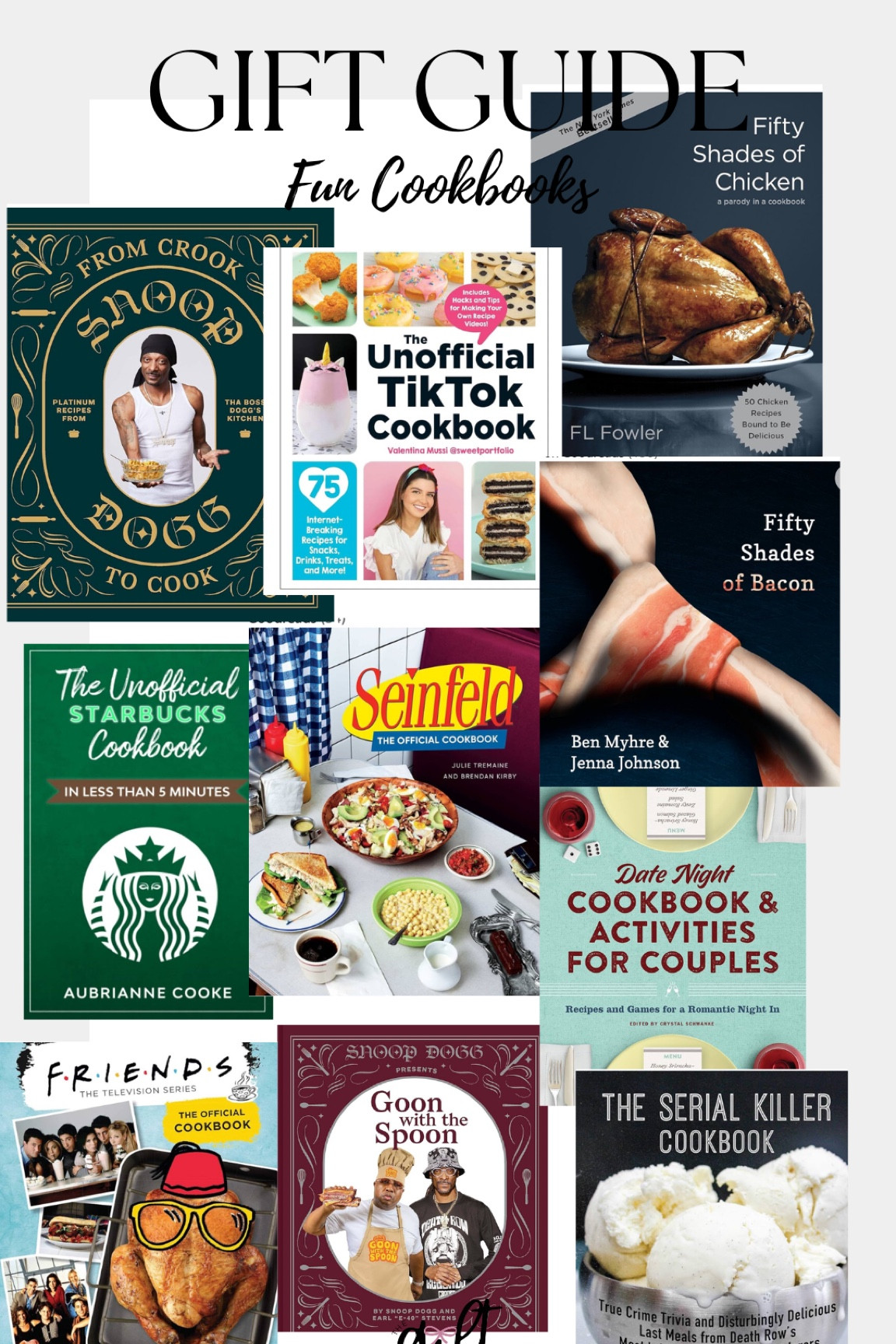 Fun & out of the ordinary cookbooks! Great for the cook & would also make great white elephant gifts! 

#LTKSeasonal #LTKHoliday #LTKGiftGuide