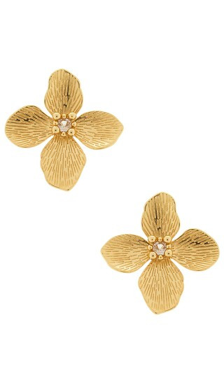 Flora Stud Earring in Gold | Revolve Clothing (Global)