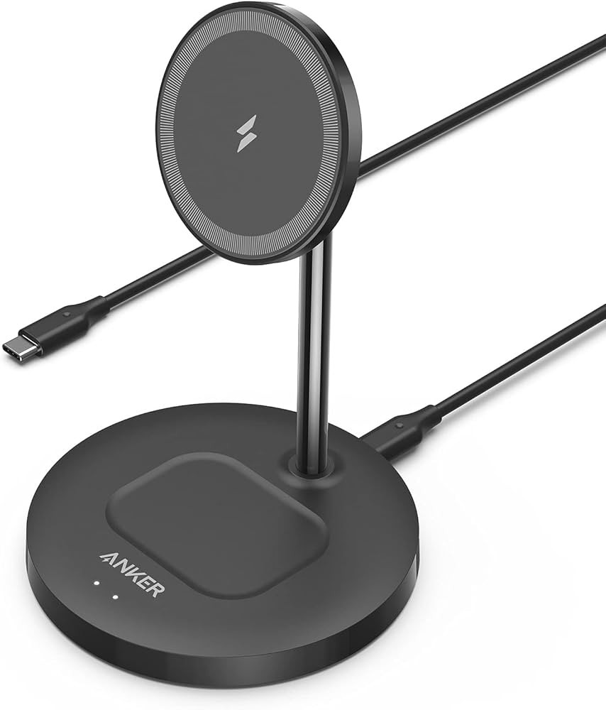 Anker Wireless Charging Stand, PowerWave 2-in-1 Magnetic Stand Lite with USB-C Cable, Compatible ... | Amazon (US)