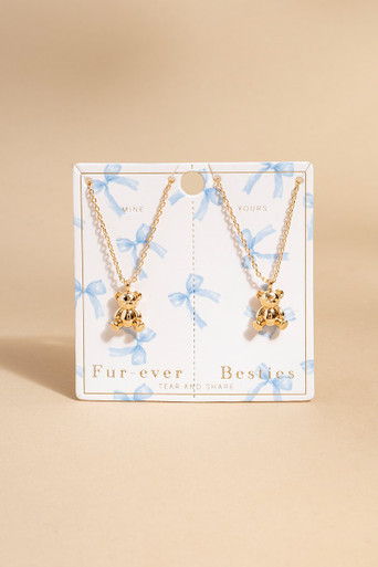 Fur Ever Besties Necklace Set | Francesca's