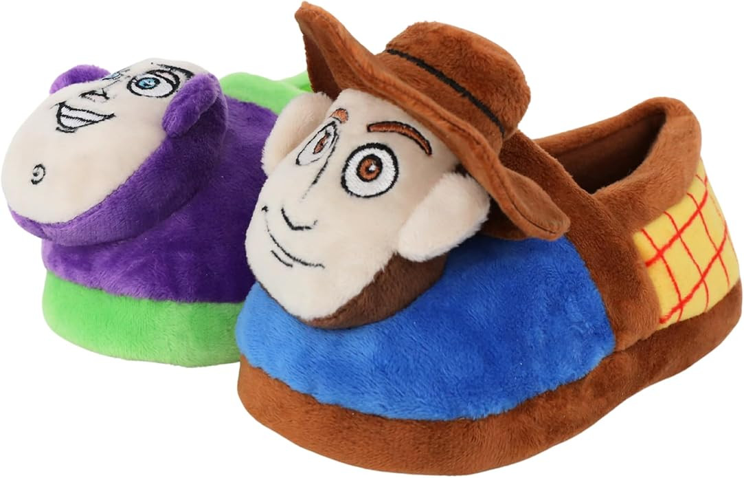 Toy Story Slippers - Disney Boys Buzz Lightyear and Woody kids home shoe | Amazon (US)