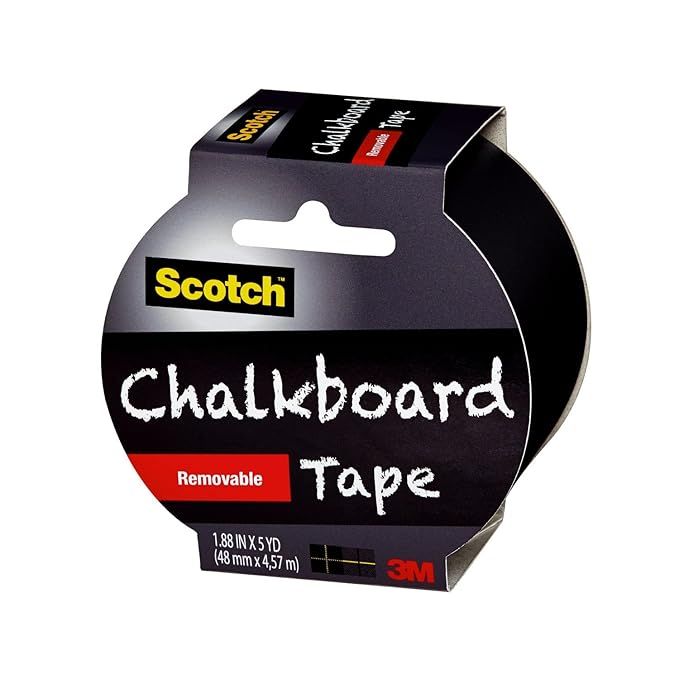 Scotch Chalkboard Tape, Black, 1.88-Inch x 5-Yard | Amazon (US)