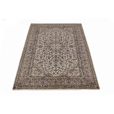 One-of-a-Kind Hand-Knotted 1970s Ivory 6'6" x 10'1" Wool Area Rug | Wayfair North America