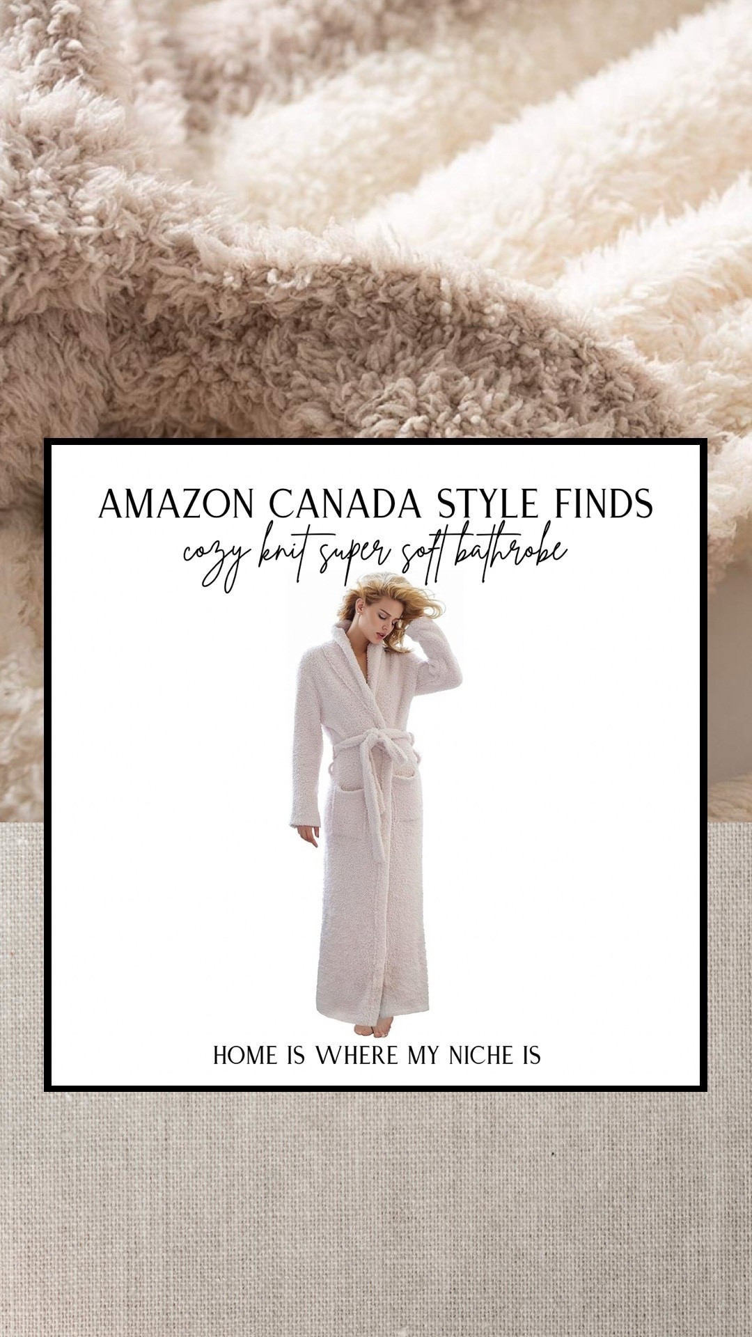 S T Y L E / adding this super soft cozy knit robe to my Christmas wishlist 

Amazon Canada 

#LTKwinter #LTKstyletip #LTKcanada