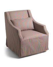 21x35 Swivel Chair With Slipcover Skirt | Chairs & Seating | Marshalls | Marshalls