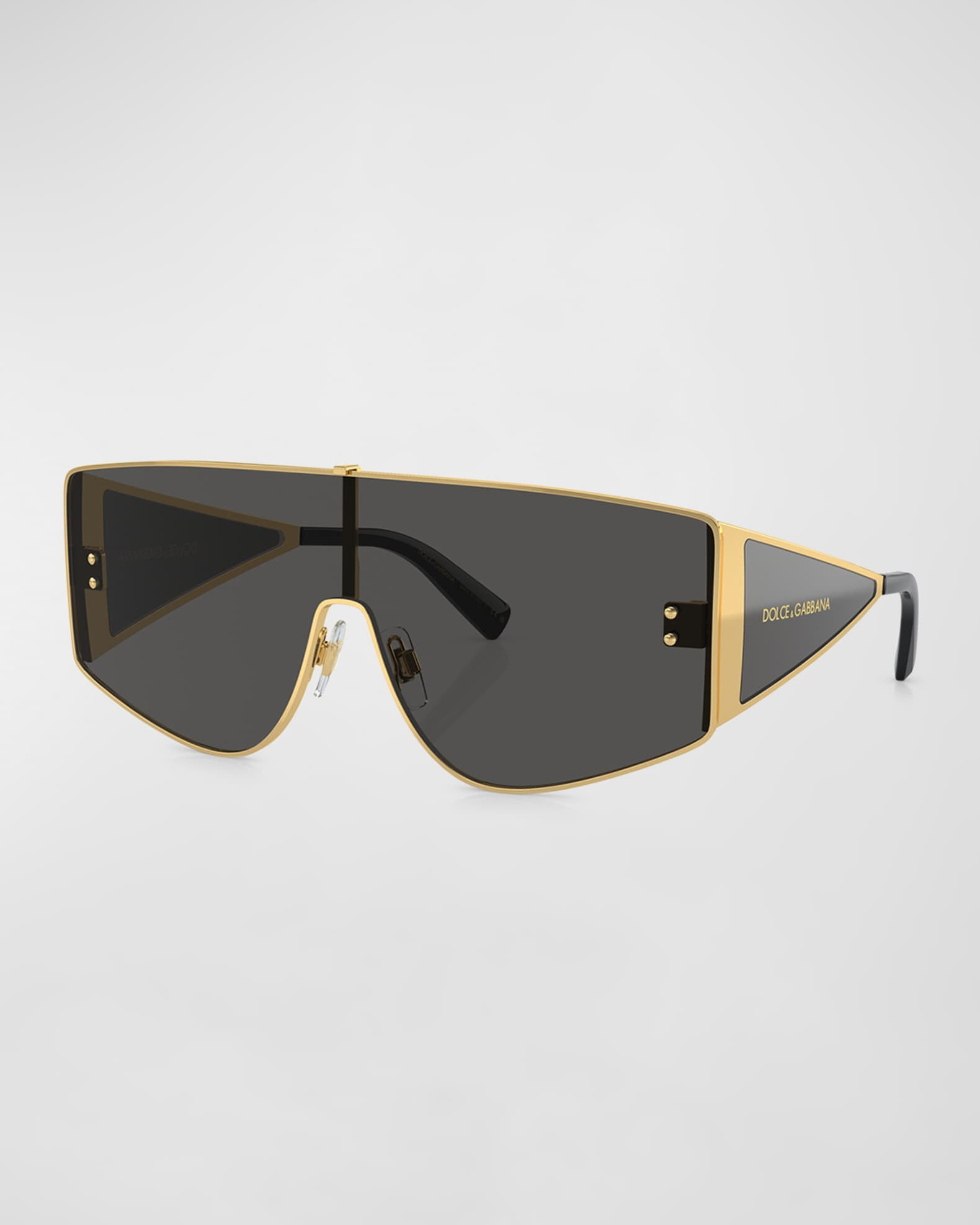 Logo Metal & Plastic Shield Sunglasses | Neiman Marcus