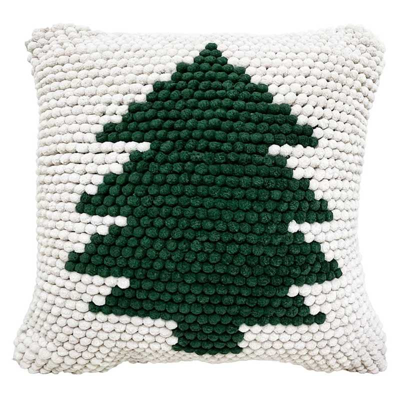 Woven Tree Textured Throw Pillow, 18" | At Home