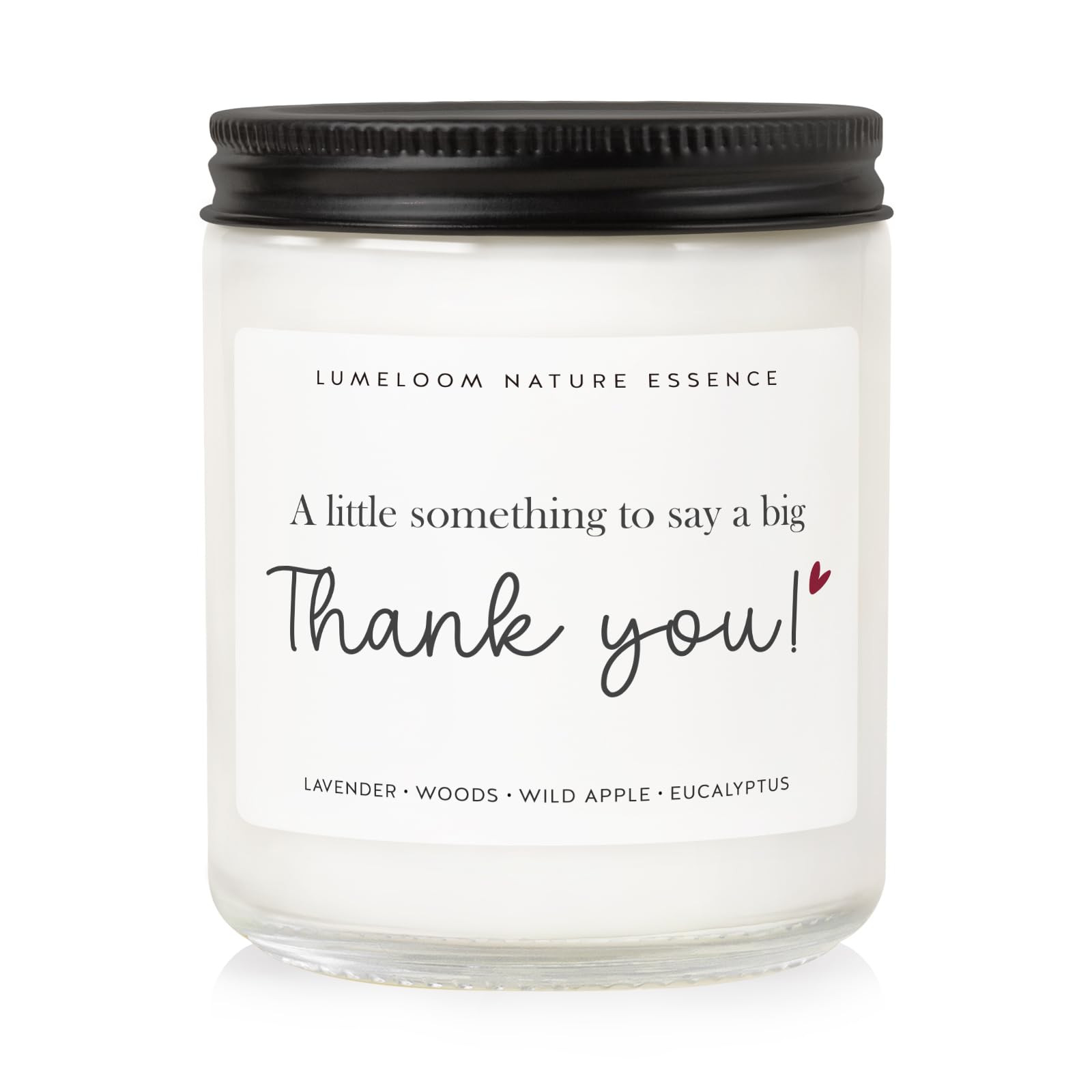 Thank You Gifts for Women, Men - 9oz Lavender Scented Soy Wax Candle - Christmas Thank You Candle... | Amazon (US)