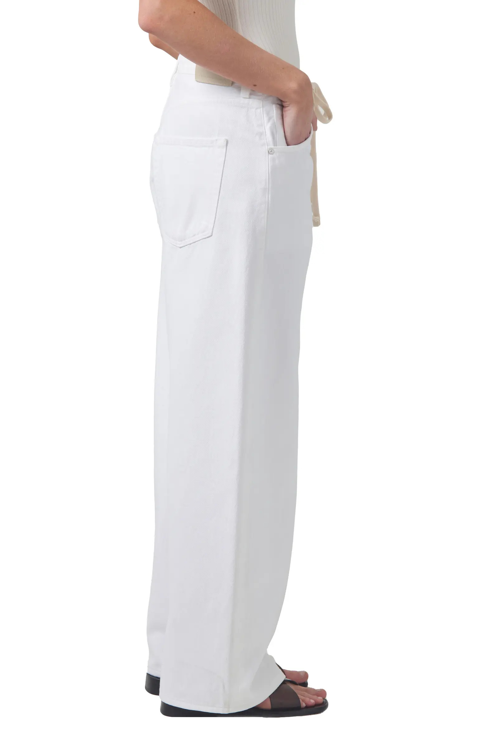 Brynn Wide Leg Organic Cotton Trouser Jeans | Nordstrom