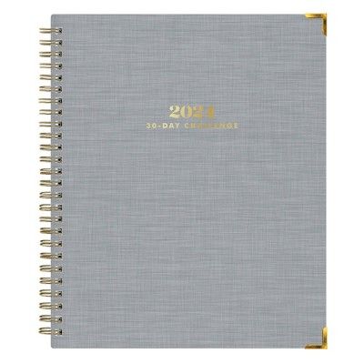 The Everygirl x Day Designer 2024 Planner Weekly/Monthly 7"x9" 30 Day Challenge Bookcloth Light G... | Target