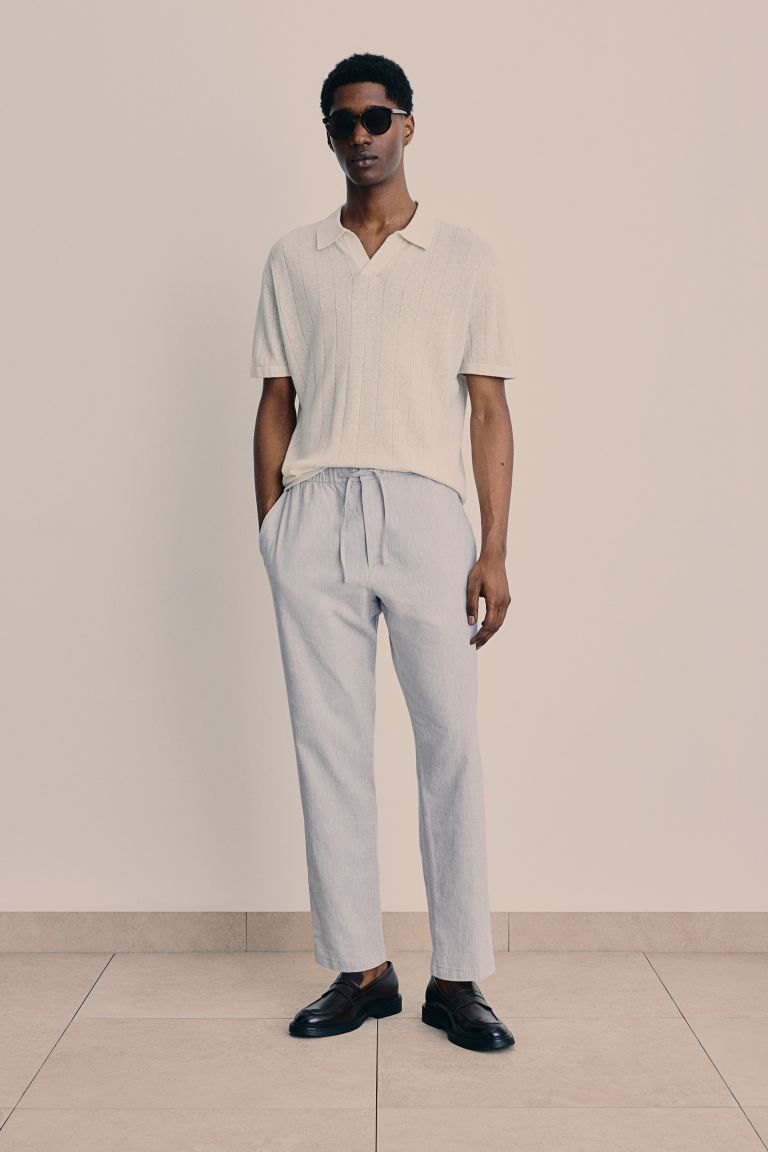 Regular Fit Linen-blend Pants | H&M (US + CA)