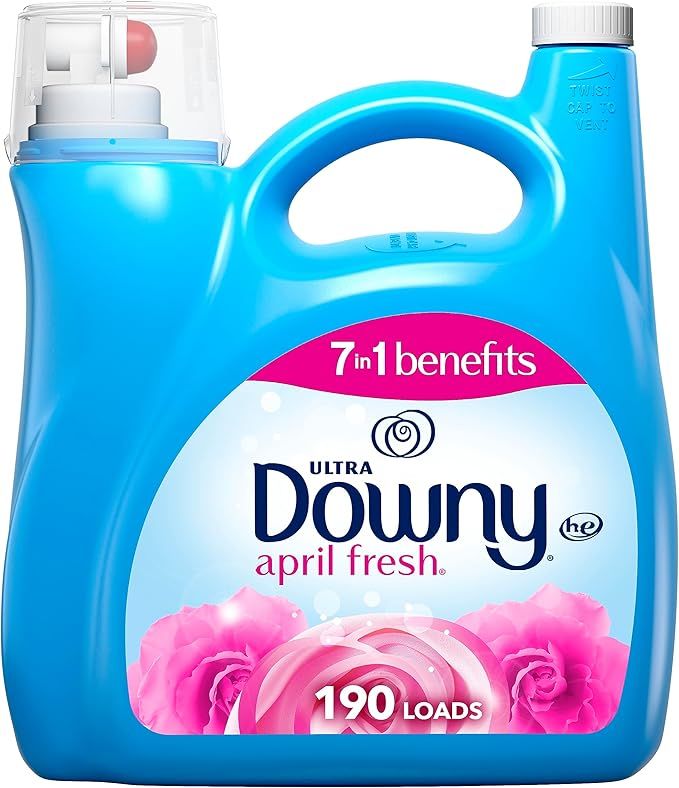 Downy Ultra Laundry Liquid Fabric Softener (Fabric Conditioner), April Fresh, 140 fl oz, 190 Load... | Amazon (US)