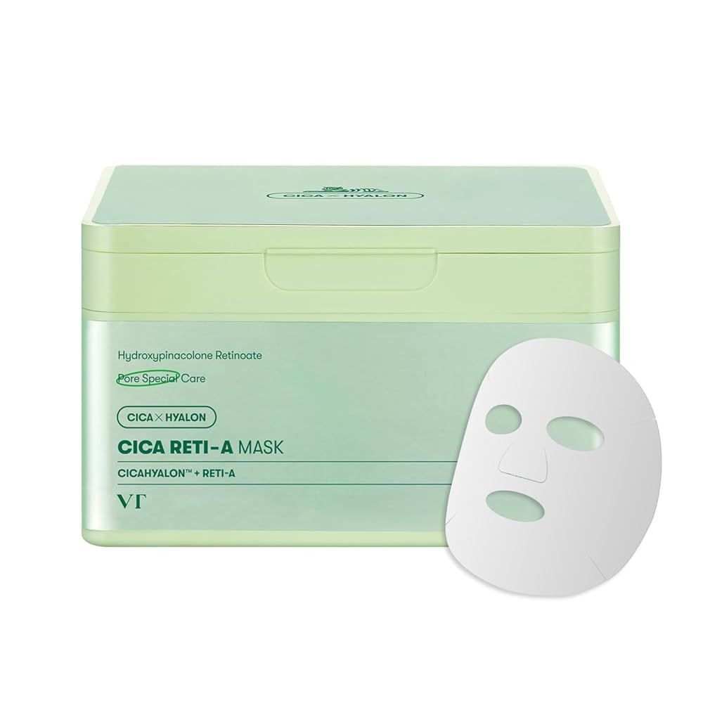 VT COSMETICS CICA Reti-A Daily Mask 30 Sheets, Retinol Complex for Pore Minimizing, Skin Softenin... | Amazon (US)