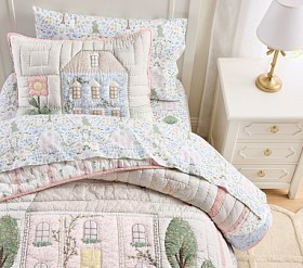 Dollhouse Wholecloth Quilt & Shams | Pottery Barn Kids