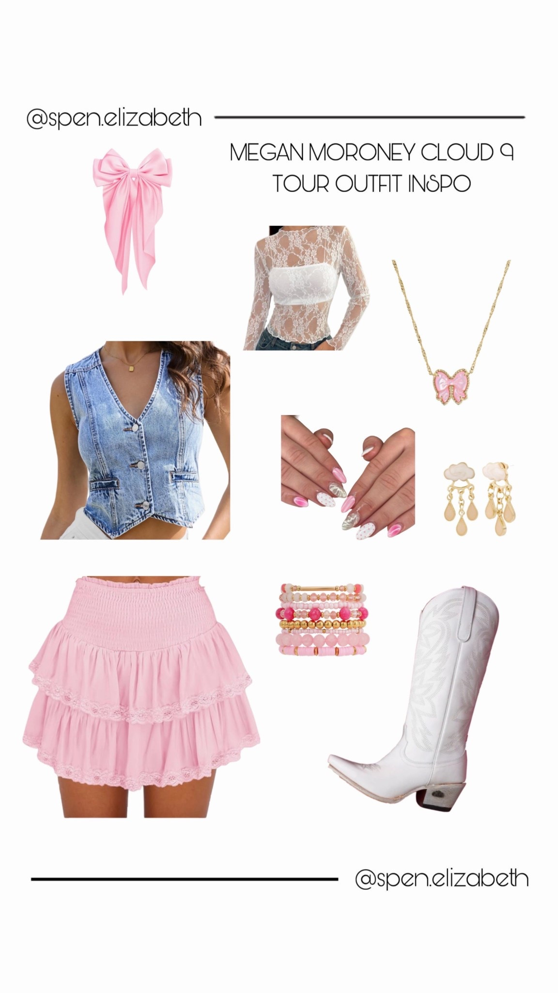 megan moroney cloud 9 tour concert outfit inspo!!