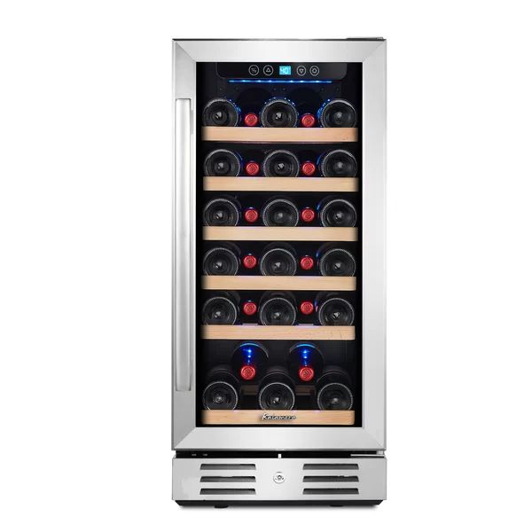 30 Bottle Single Zone Built-in Wine Refrigerator | Wayfair North America