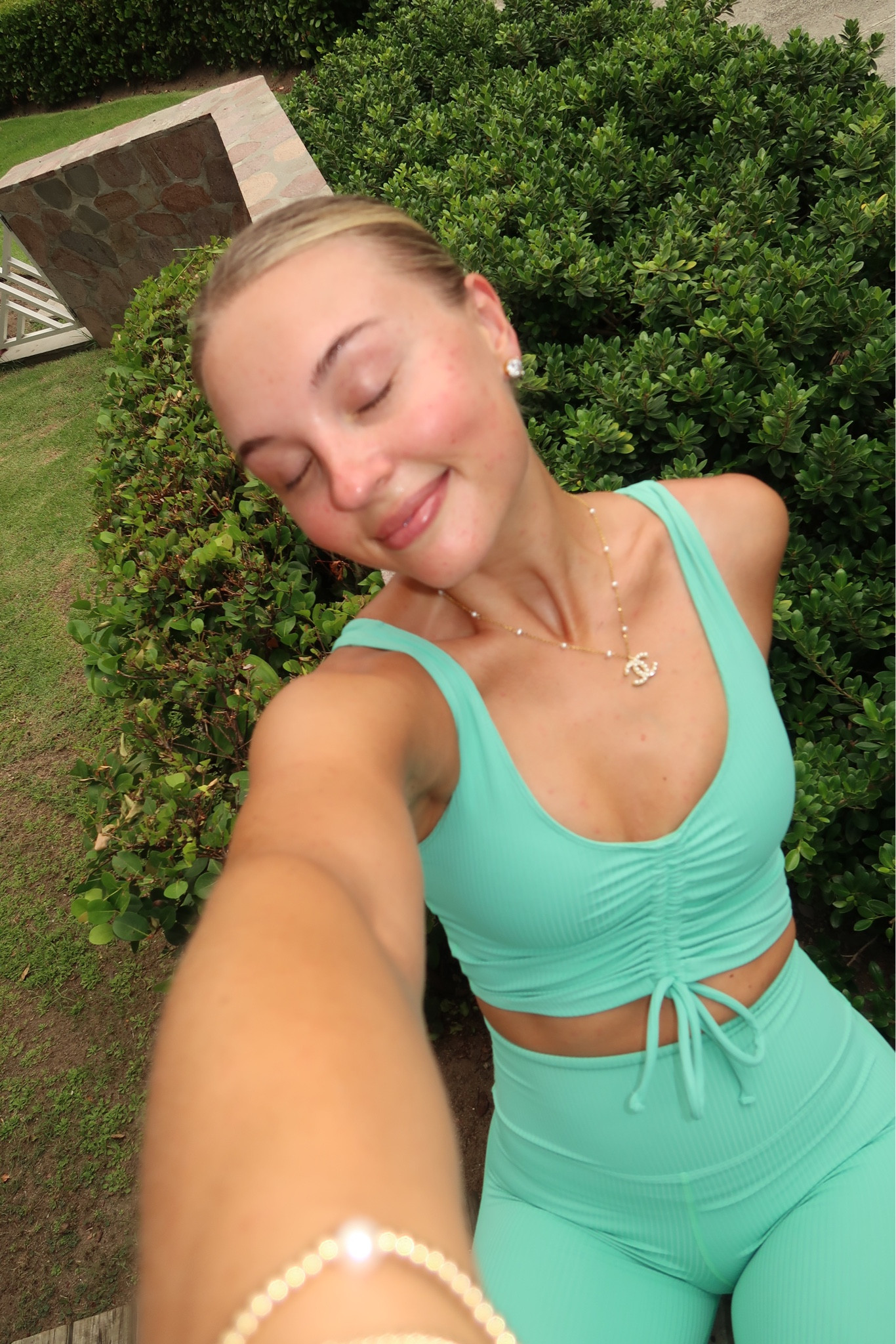 Yoga with a touch of seaside blue 🩵

#LTKActive #LTKTravel #LTKFitness