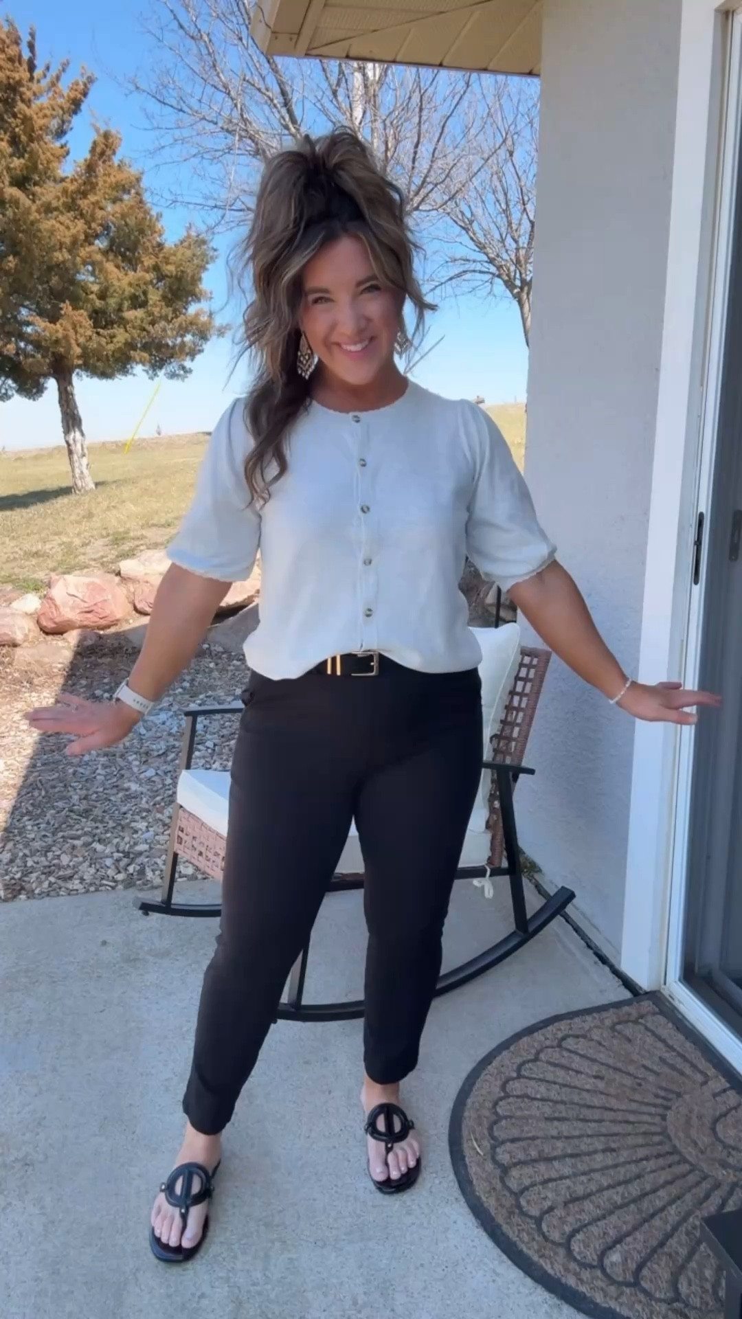 Medium tops and size 10 pants. Shoes are tts. 

#LTKWorkwear #LTKMidsize #LTKootd