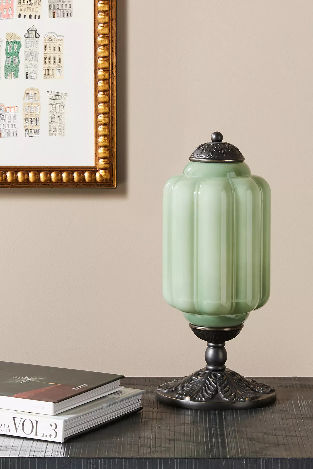 The Eloise Scallop Milk Glass Table Lamp | Anthropologie (US)
