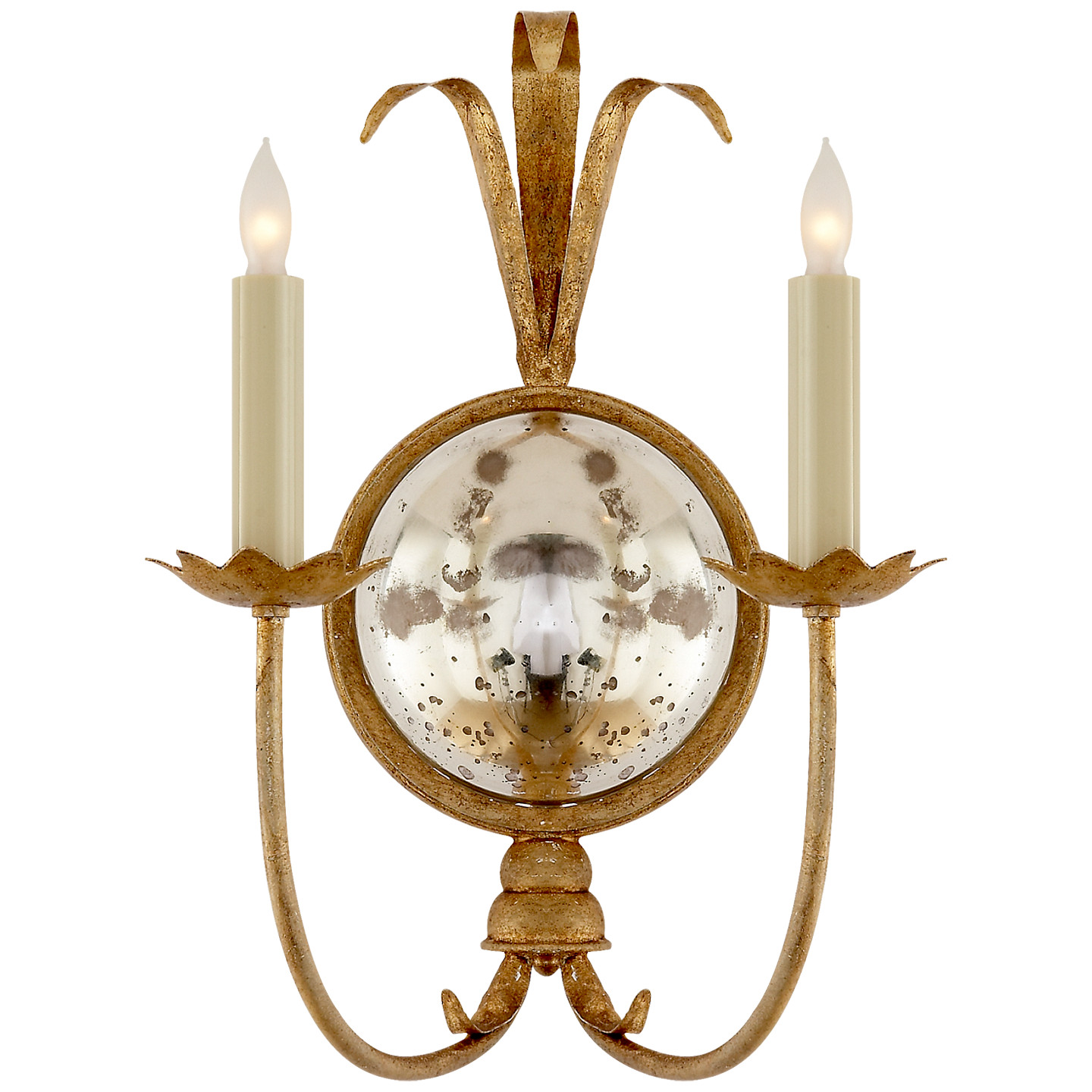 Gramercy Double Sconce in Gilded Iron | Visual Comfort