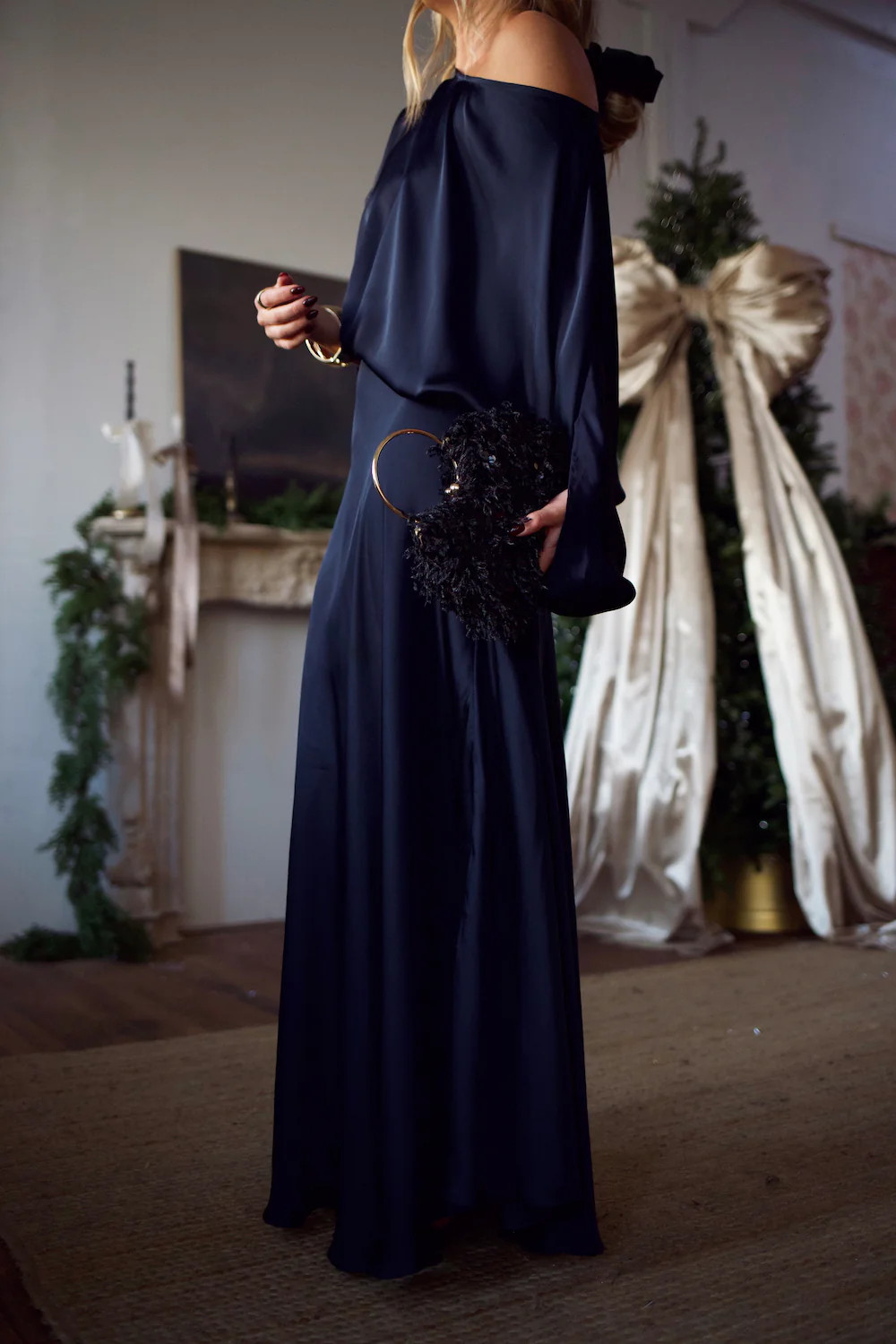 Bias Cut Slip Skirt - Navy | How Do You Wear That