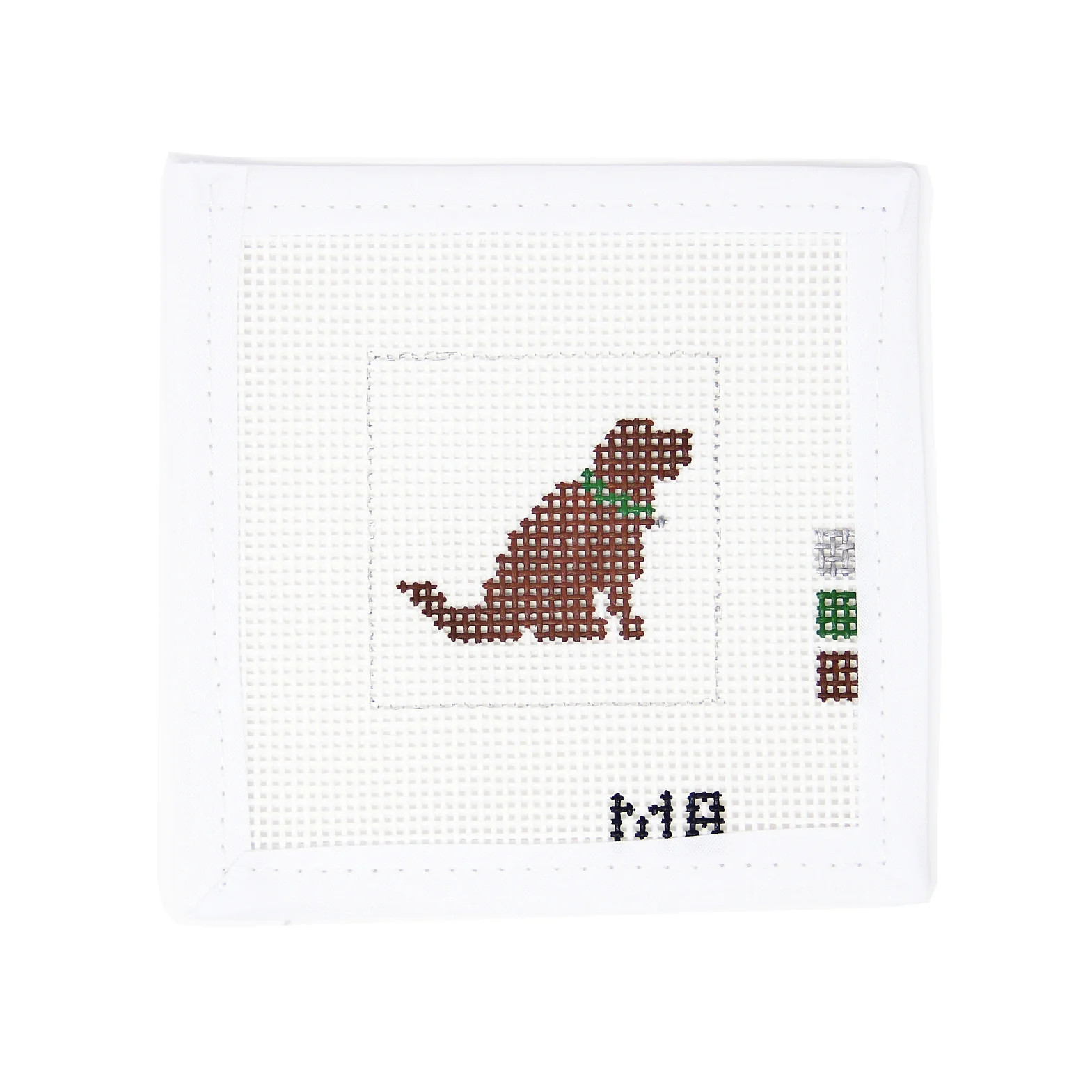 Chocolate Lab Sit Mini | Greystone Needlepoint