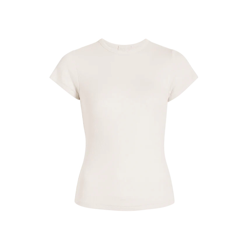 Slinky Rib Tee | Mocha | Nuuds US