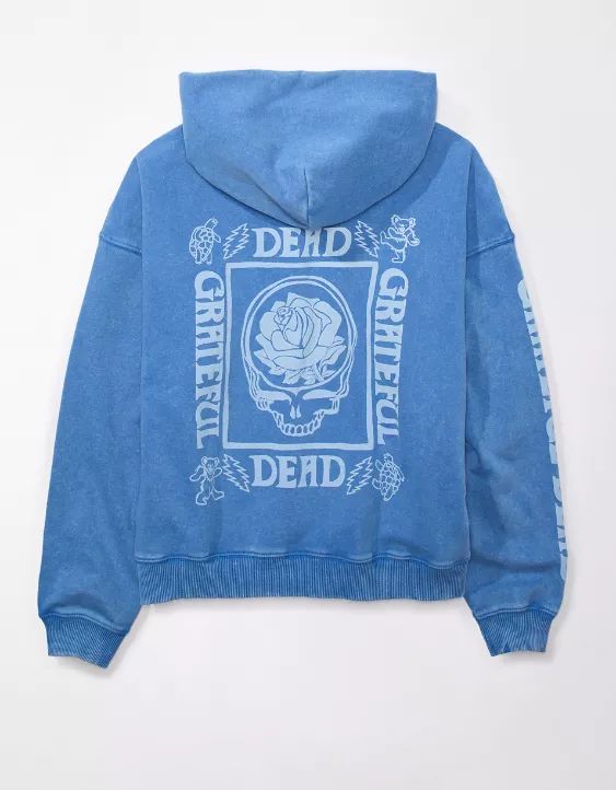 AE Grateful Dead Graphic Fleece Hoodie | American Eagle Outfitters (US & CA)