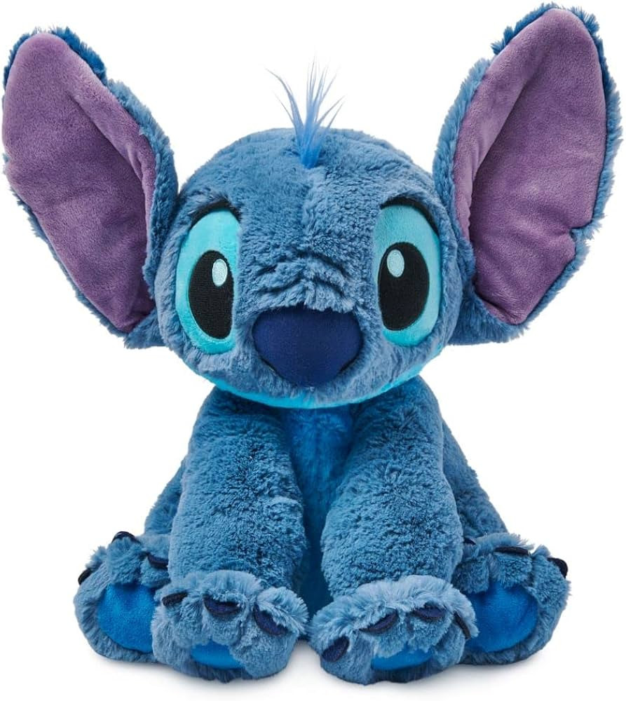 Disney Store Official Stitch Medium Soft Toy for Kids, Cuddly Character with Fuzzy Texture and Em... | Amazon (US)