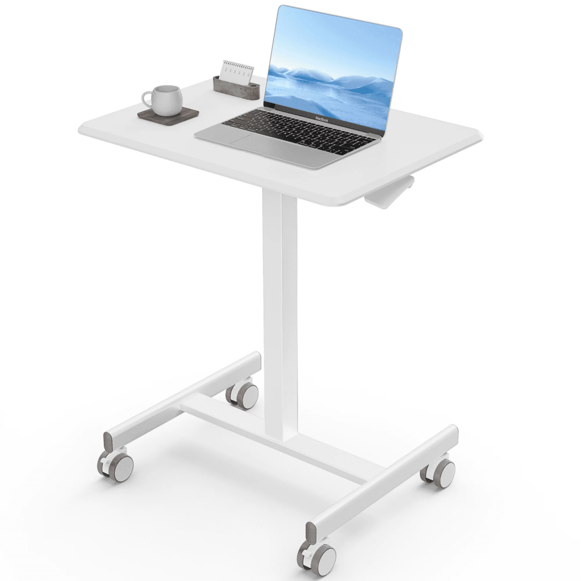 EDX Small Standing Desk with Mobile Portable Rolling Wheels, Height Adjustable desk for Home Offi... | Walmart (US)