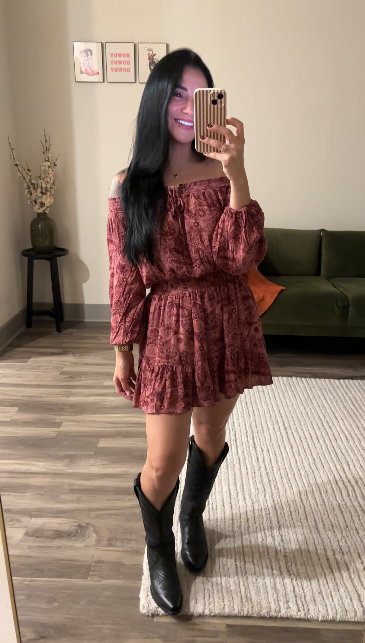 ❤️ Western fall vibes 🤠
Red dress outfit ❤️ • Off-the-shoulder woven dress • Black cowboy boots outfit 🖤👢 • Fall outfit inspo 🍂 • Country chic outfit • Western fall look 🤠 • Patterned dress outfit • Teacher weekend style ✨ • Fall fashion finds 🤎 • LTK fall outfit ideas 🎀


#LTKHoliday #LTKSeasonal #LTKU