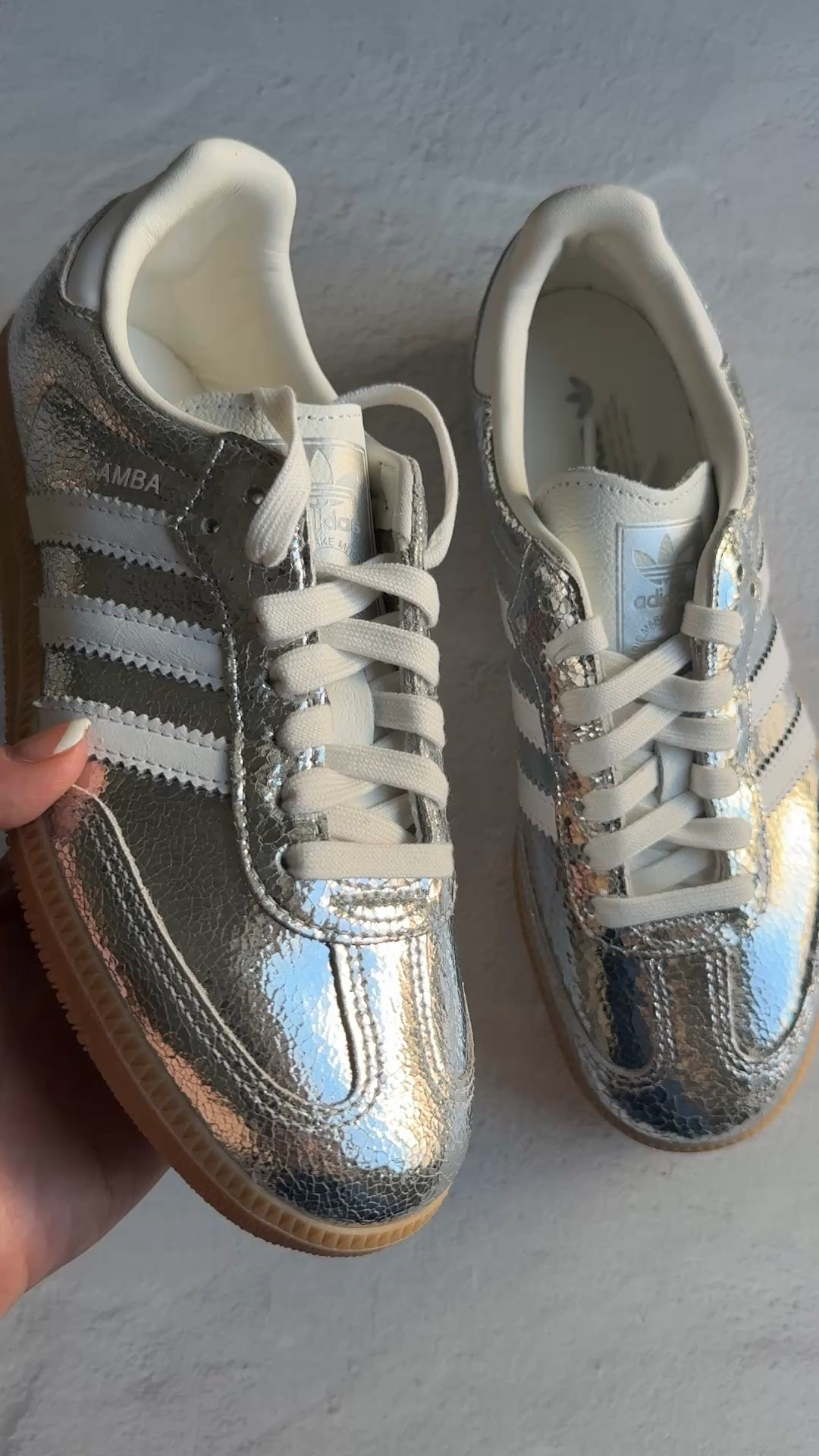 Adidas Samba OG Silver Holiday Lifestyle Sneaker  

 

#LTKHoliday #LTKFindsUnder100 #LTKShoeCrush