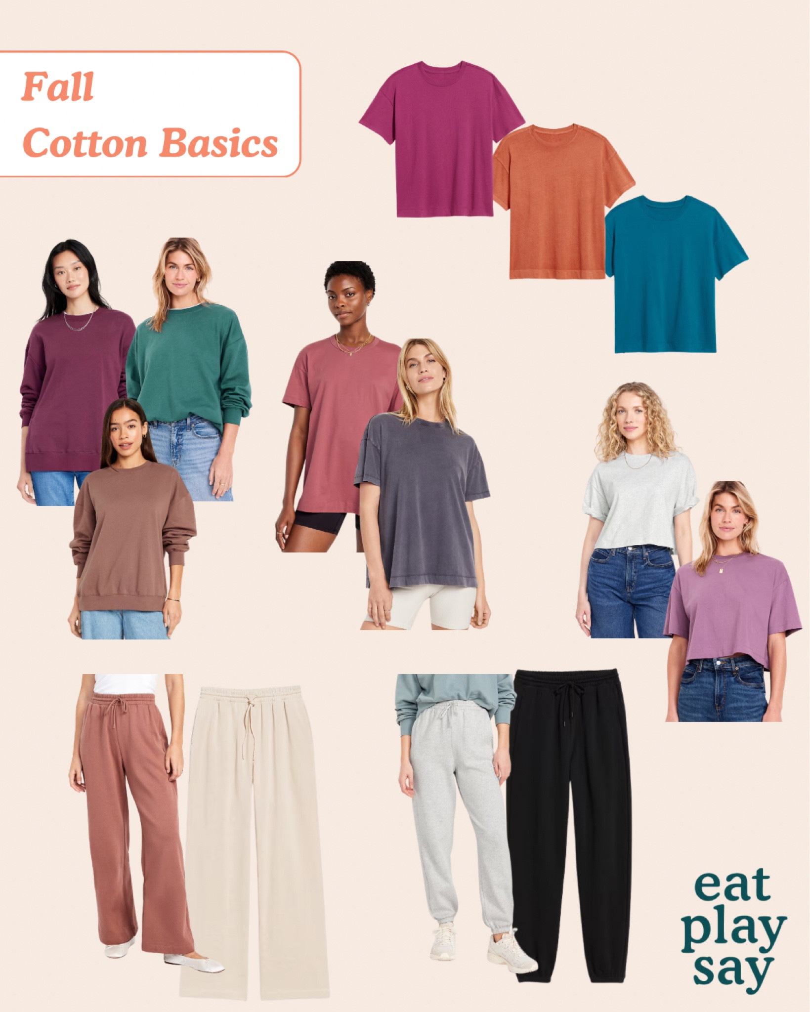 50-60% off old navy this weekend! Love these cotton basics- I live in them. 

Run TTS and loose fit  

#LTKBacktoSchool #LTKFindsUnder50 #LTKSaleAlert