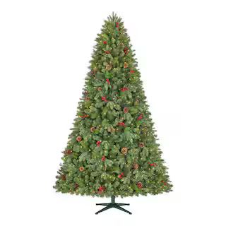 Home Accents Holiday 7.5 ft. Pre-Lit LED Westwood Fir Artificial Christmas Tree with 650 Warm Whi... | The Home Depot