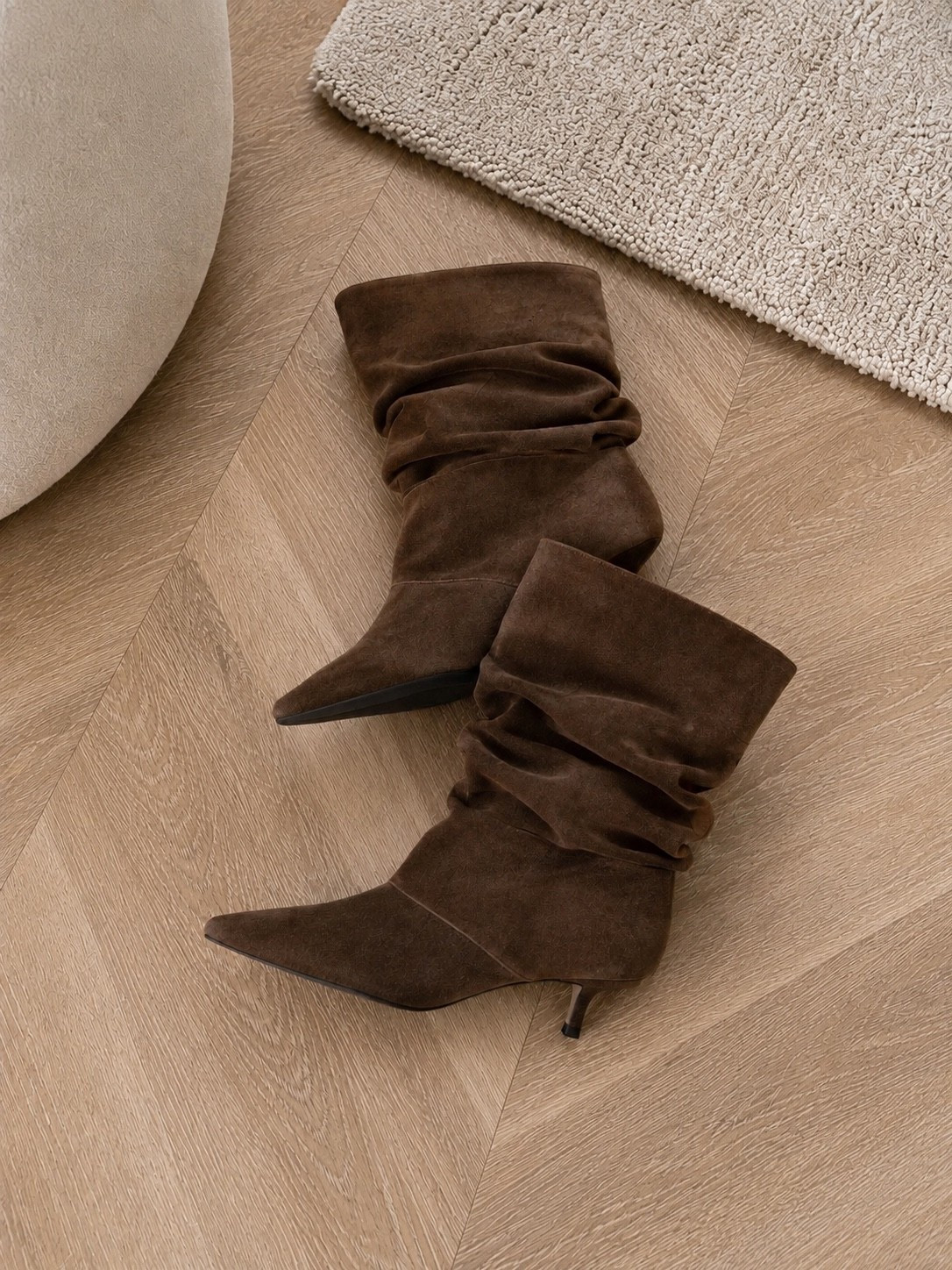 The boots of fall 🤎🍂 These chocolate brown suede booties are the perfect way to transition into fall — obsessed with the slouchy silhouette, pointed toe + kitten heel. So chic with denim, dresses, skirts + all the neutral fall layers.

fall boots | brown suede boots | slouchy boots | fall shoes | women’s fall fashion | fall outfit ideas | neutral style | fall trends 2026 | everyday boots | chic fall style

#LTKootd #LTKSeasonal