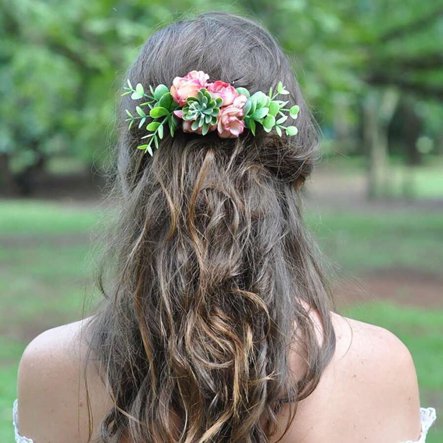 Flor De Noiva Arranjo De Noiva Acessório De Cabelo De Noiva | SHEIN