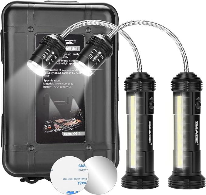 IMAGE Grill Lights Magnetic BBQ Grill Light with Ultra-Bright LED Lights and 3W Side Light, 360 D... | Amazon (US)