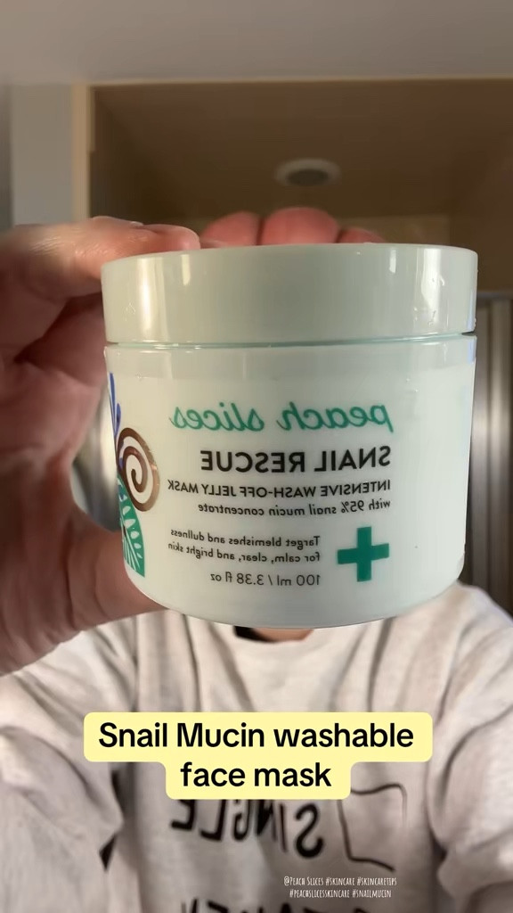 Peach Slices Snail Rescue washable face mask 

#LTKBeauty #LTKFamily #LTKStyleTip