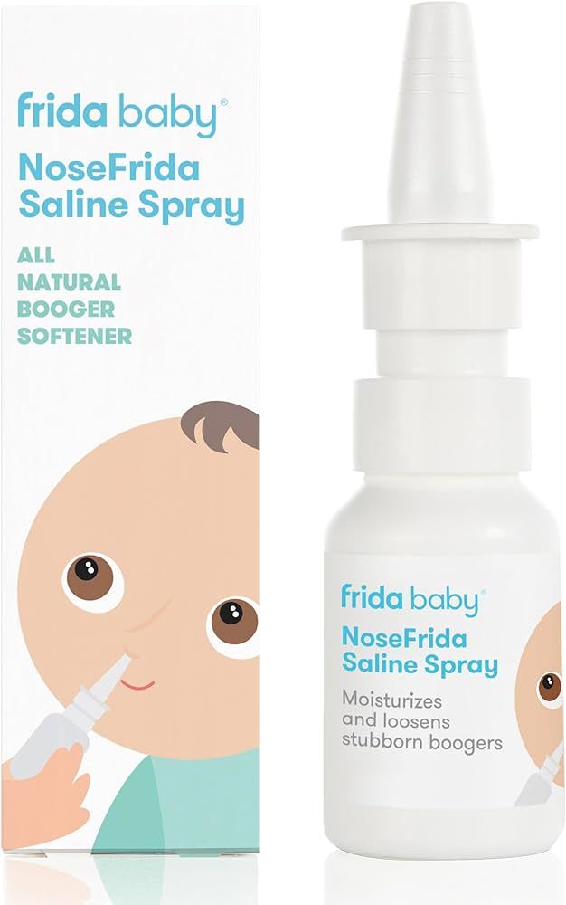 Frida Baby NoseFrida Nasal Saline Spray | Baby Saline Drops + Spray to Soften Nasal Passages, 0.6... | Amazon (US)
