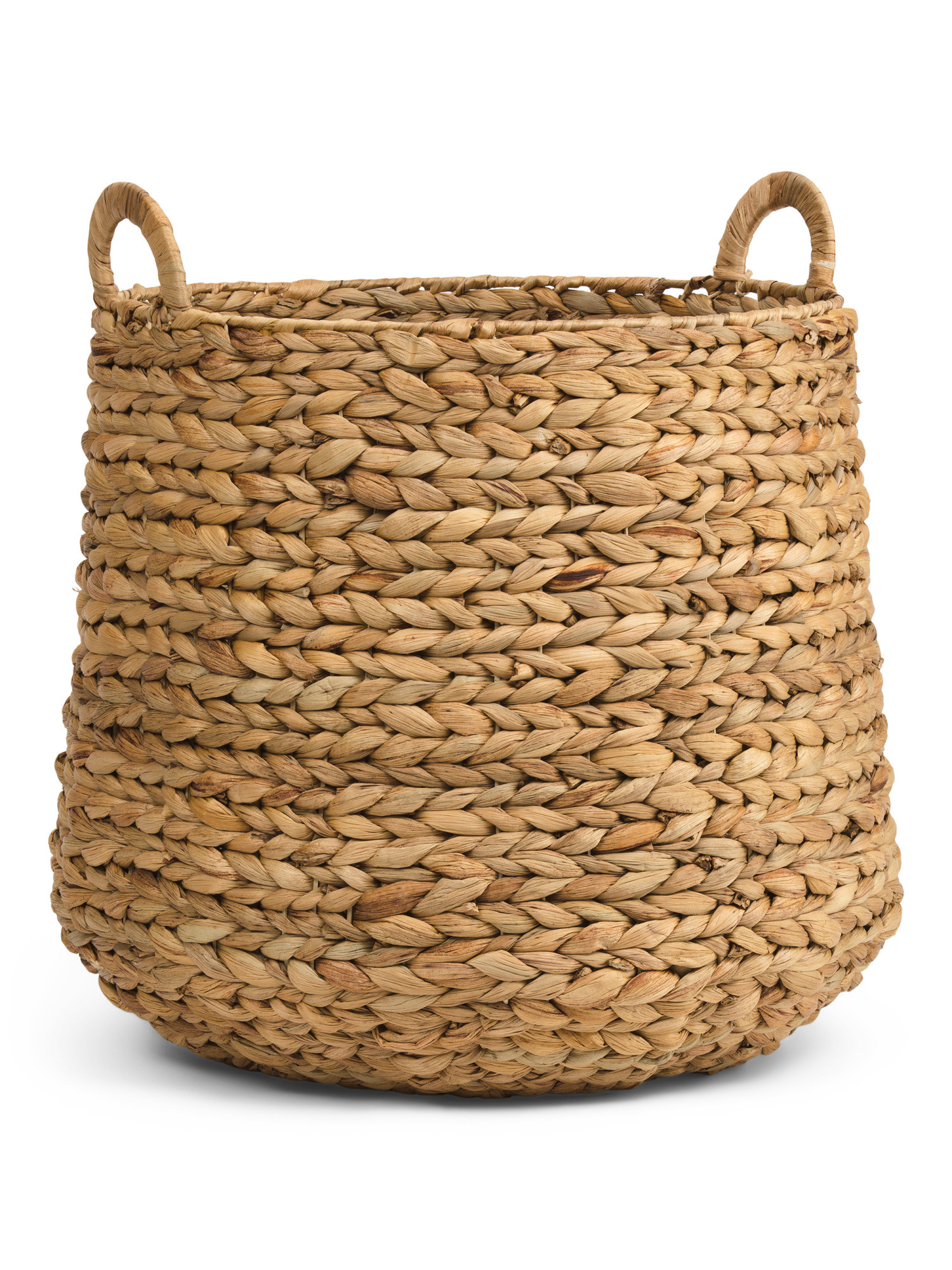 Bloated Basket With Ear Handles | TJ Maxx