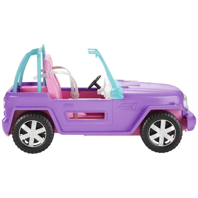 Barbie Off-Road Vehicle, Purple Toy Car with 2 Pink Seats and Rolling Wheels for Kids 3 years and... | Walmart (US)