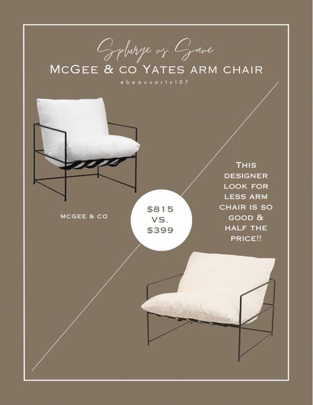 Get this beautiful designer look for less chair for half the price! 

#LTKHome #LTKStyleTip #LTKSaleAlert