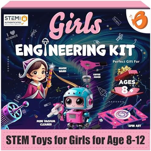 Amazon.com: Butterfly EduFields 100+ STEM Projects | Girls Mini Engineering Kit for Ages 8 10 12 ... | Amazon (US)